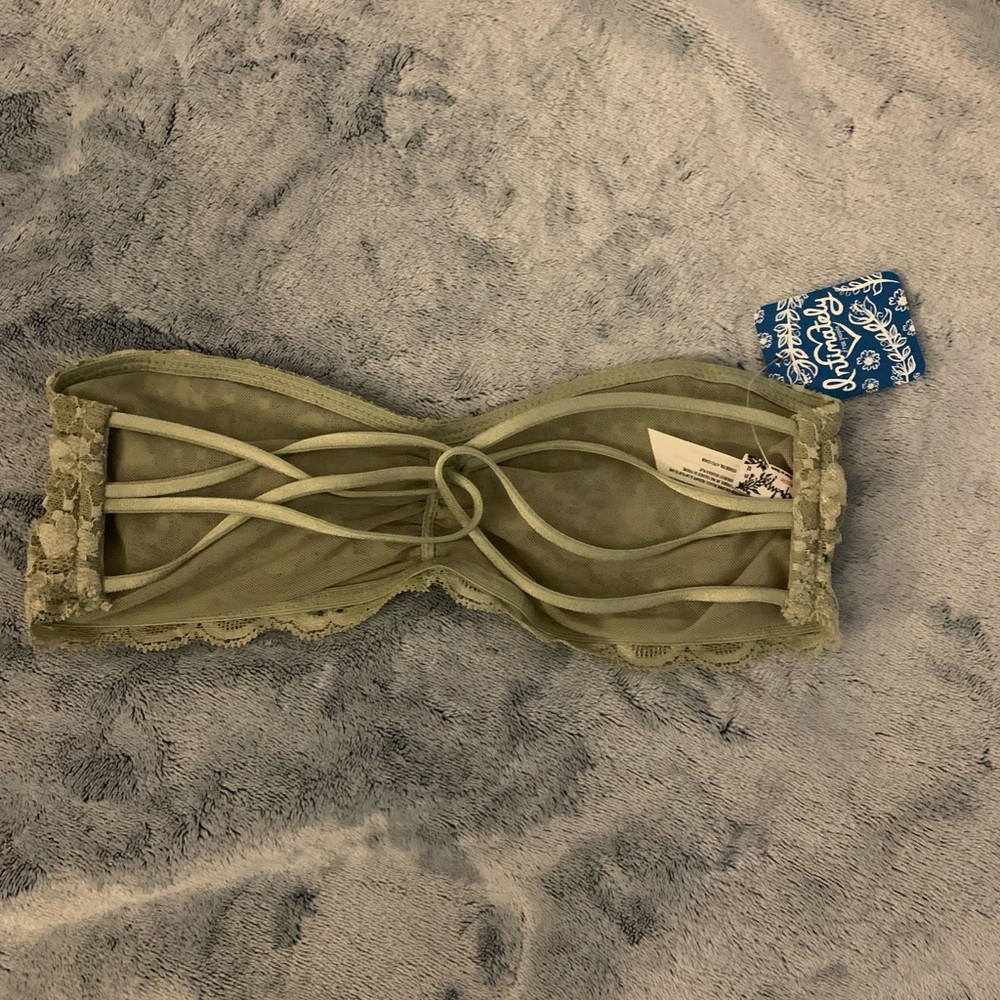 NWT free people green bandeau - Picture 2 of 3